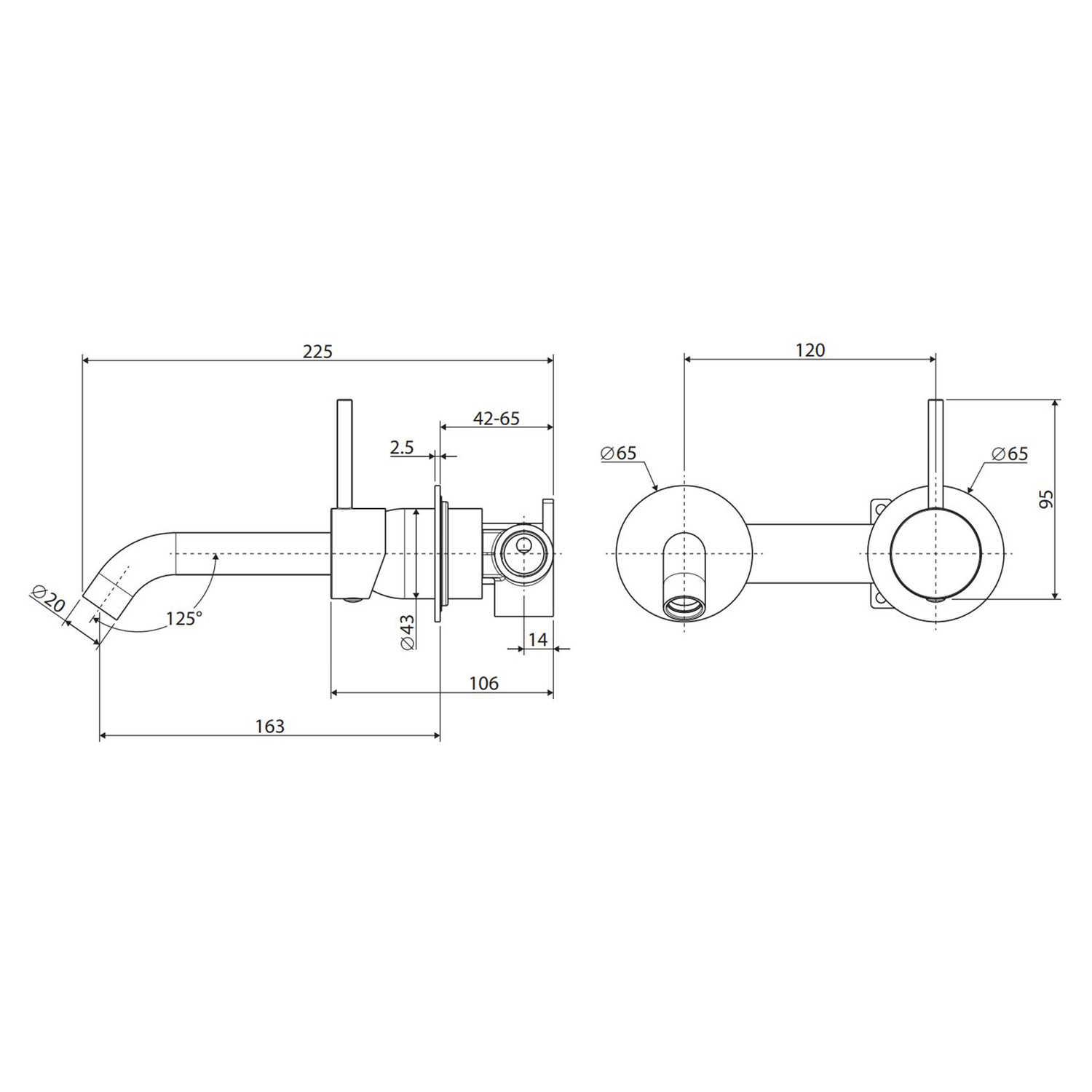 Kaya-Up-160mm-Bath-Basin-Mixer