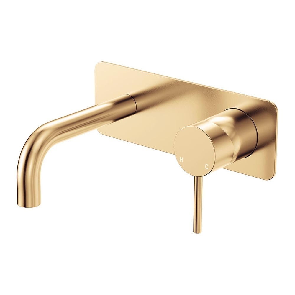 Kaya 130mm Rectangular Bath/Basin Wall Mixer Set