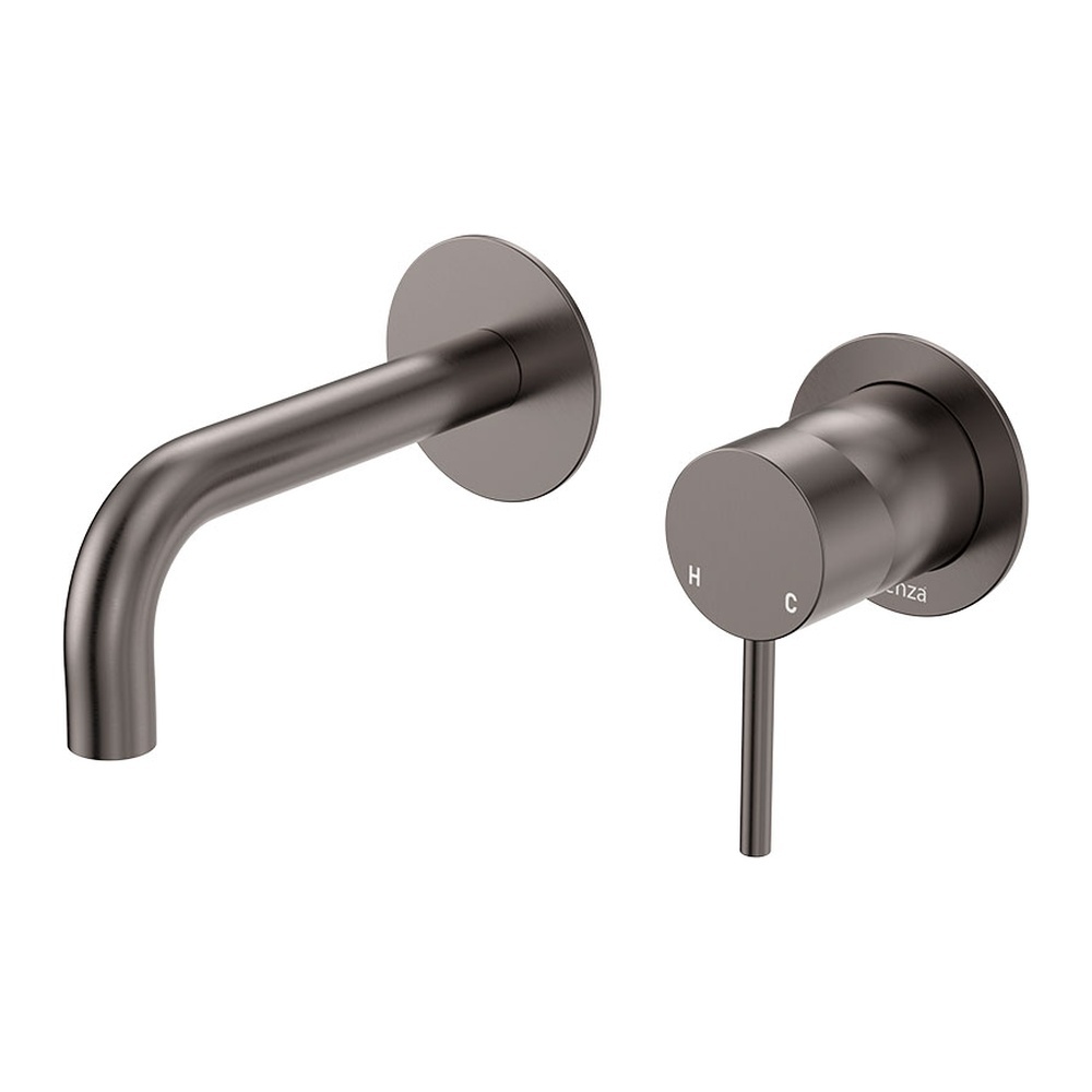 Kaya 130mm Round Bath/Basin Wall Mixer Set