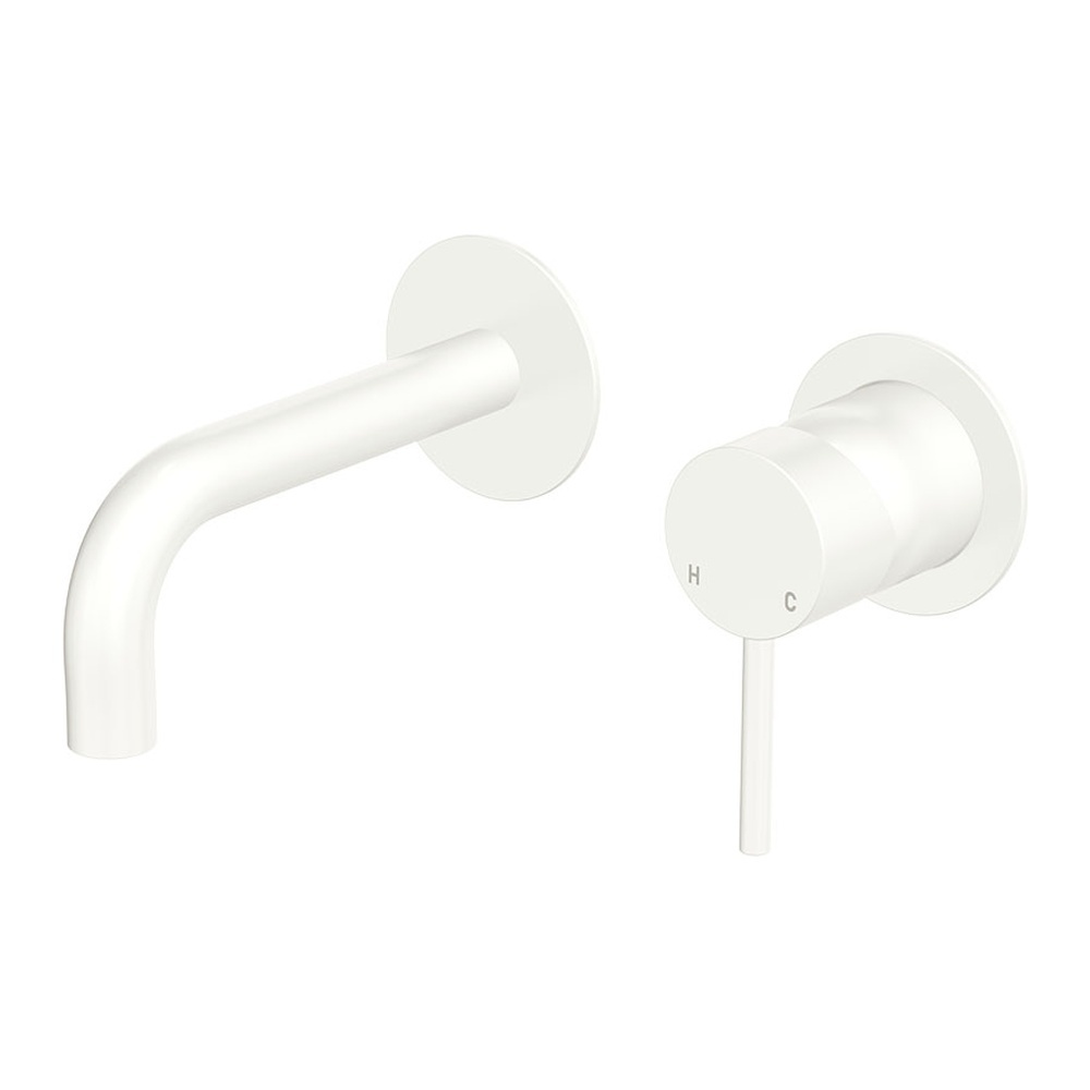 Kaya 130mm Round Bath/Basin Wall Mixer Set