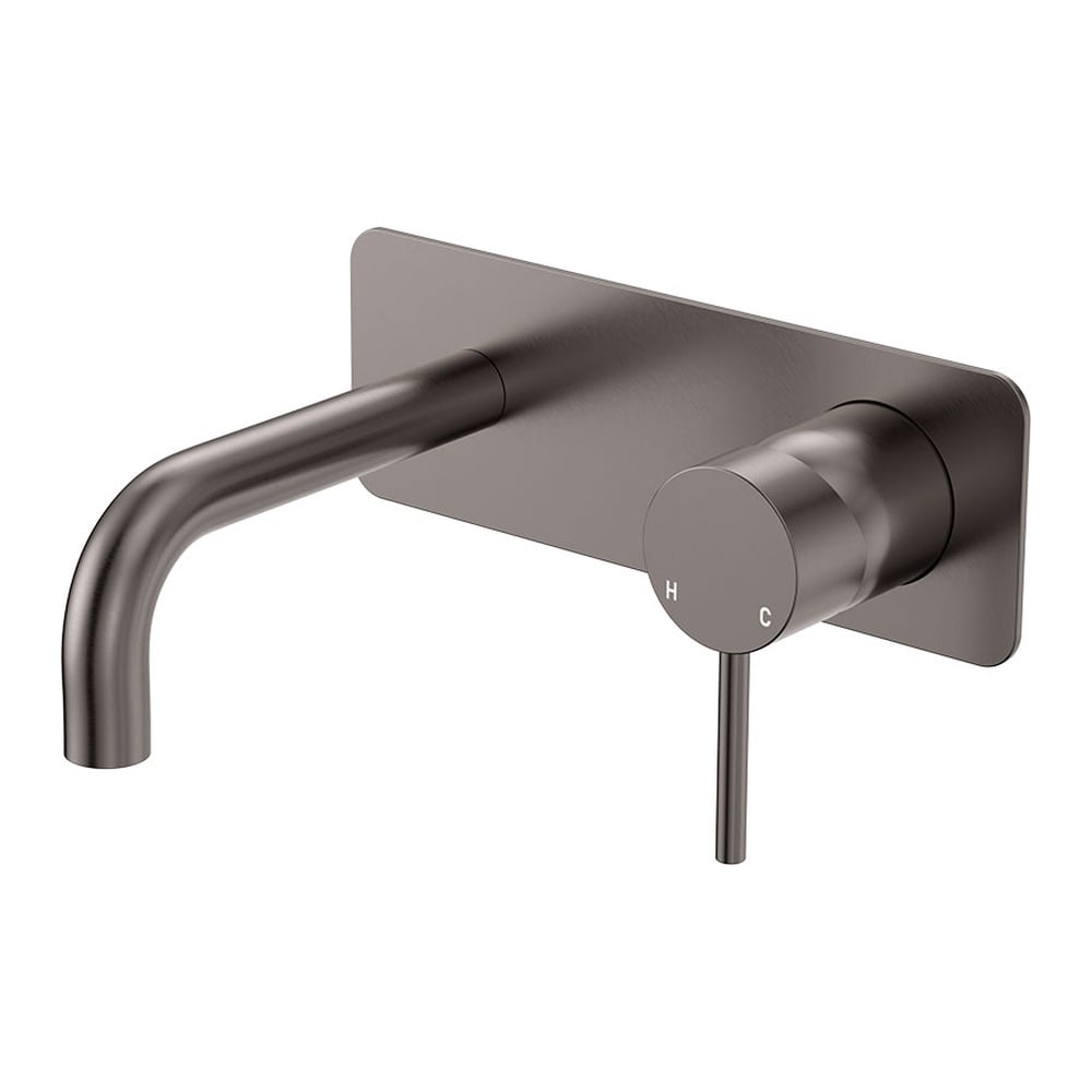 Kaya 130mm Rectangular Bath/Basin Wall Mixer Set