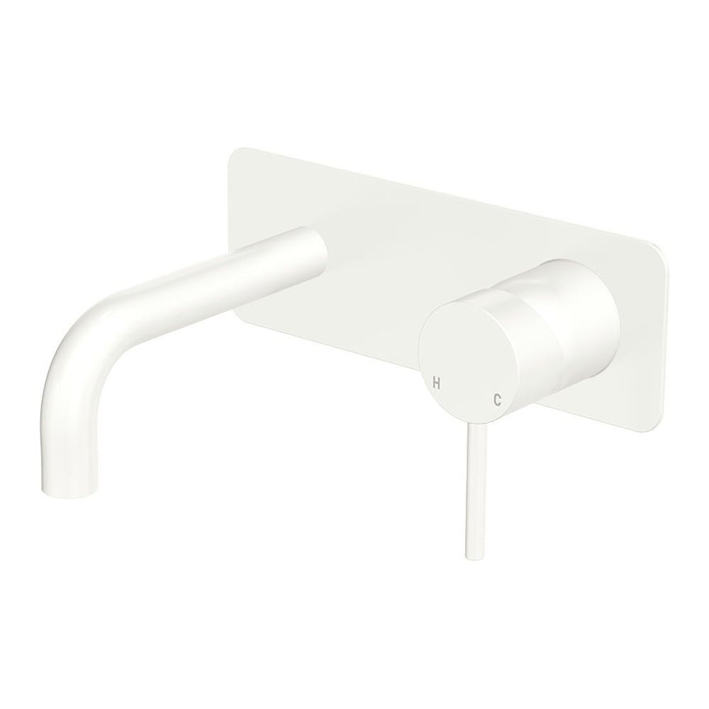 Kaya 130mm Rectangular Bath/Basin Wall Mixer Set