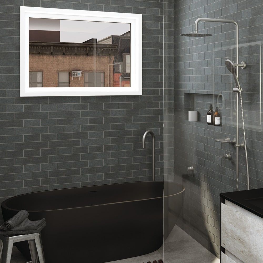 Kaya Gooseneck Floor Mounted Bath Spout