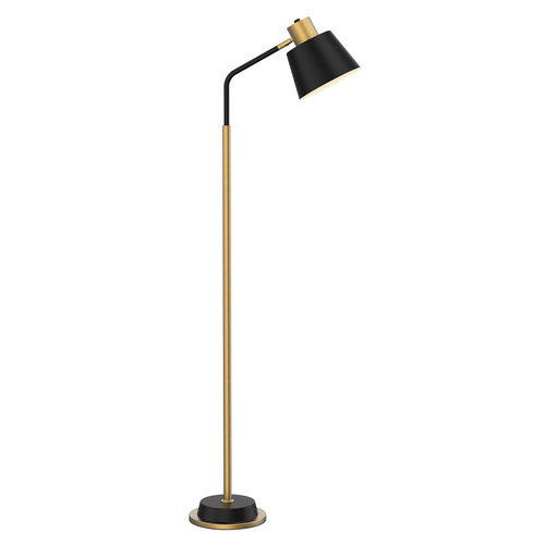 Roswell Gold & Black Metal Floor Lamp