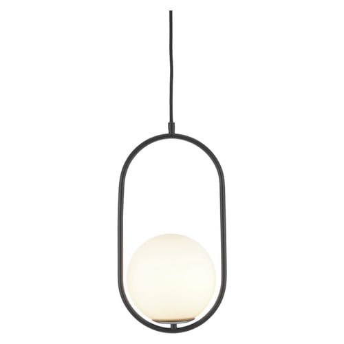 Novato Metal & Opal Glass Pendant Light