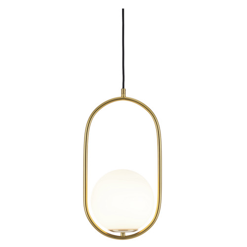Novato Metal & Opal Glass Pendant Light