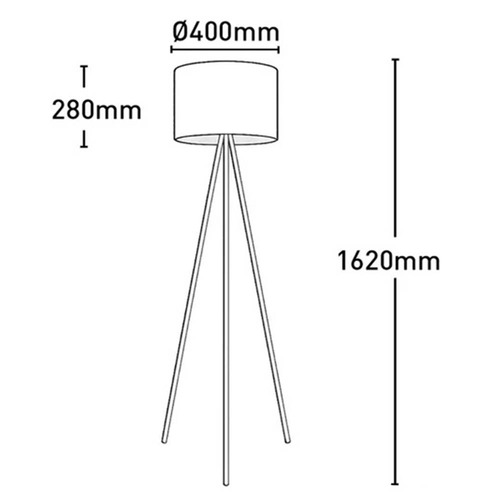 Reno Iron & Velvet Floor Lamp