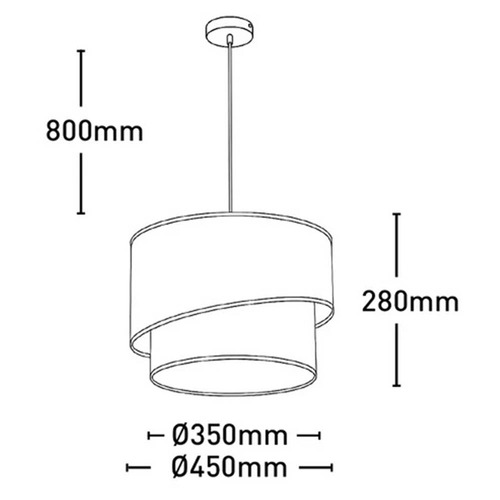 Decatur White Pendant Light
