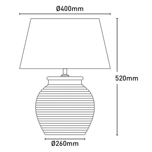 Warren Ceramic & Polycotton Table Lamp