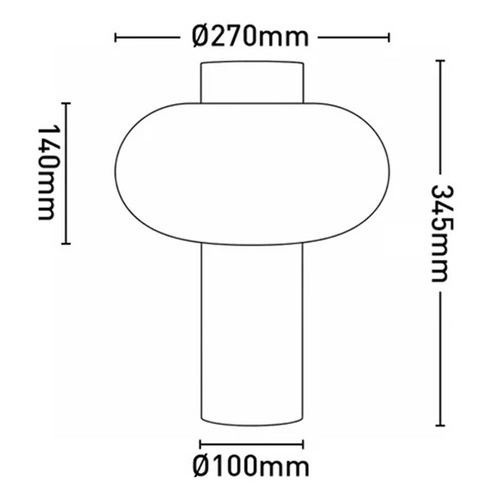 Luso Timber & Glass Table Lamp