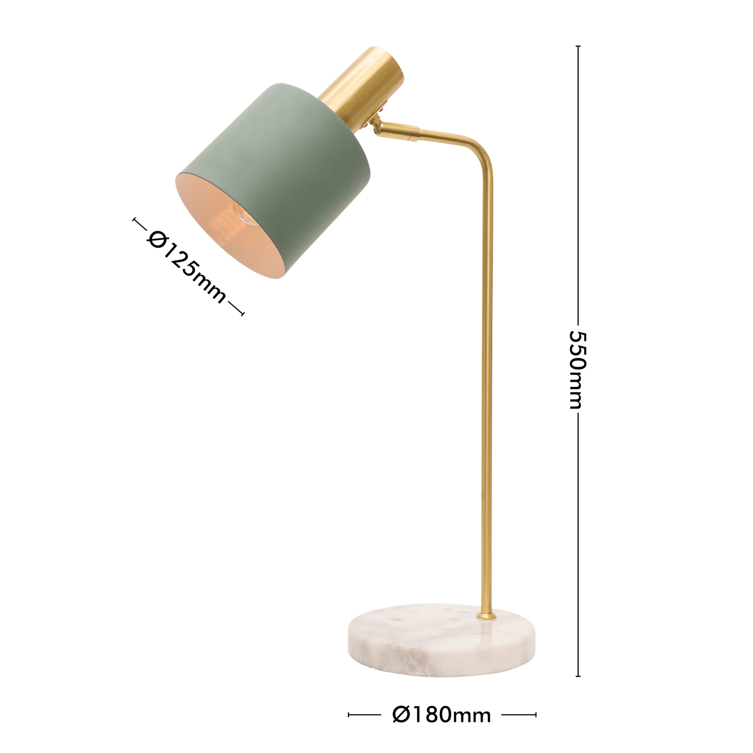Addison Metal & Marble Table Lamp