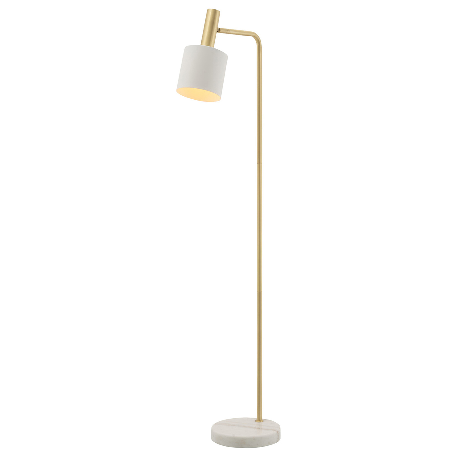 Addison Brushed Brass & Marble Floor Lamp