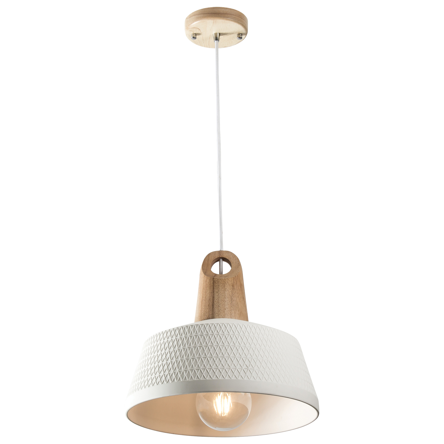 White Morrissey Pendant Light