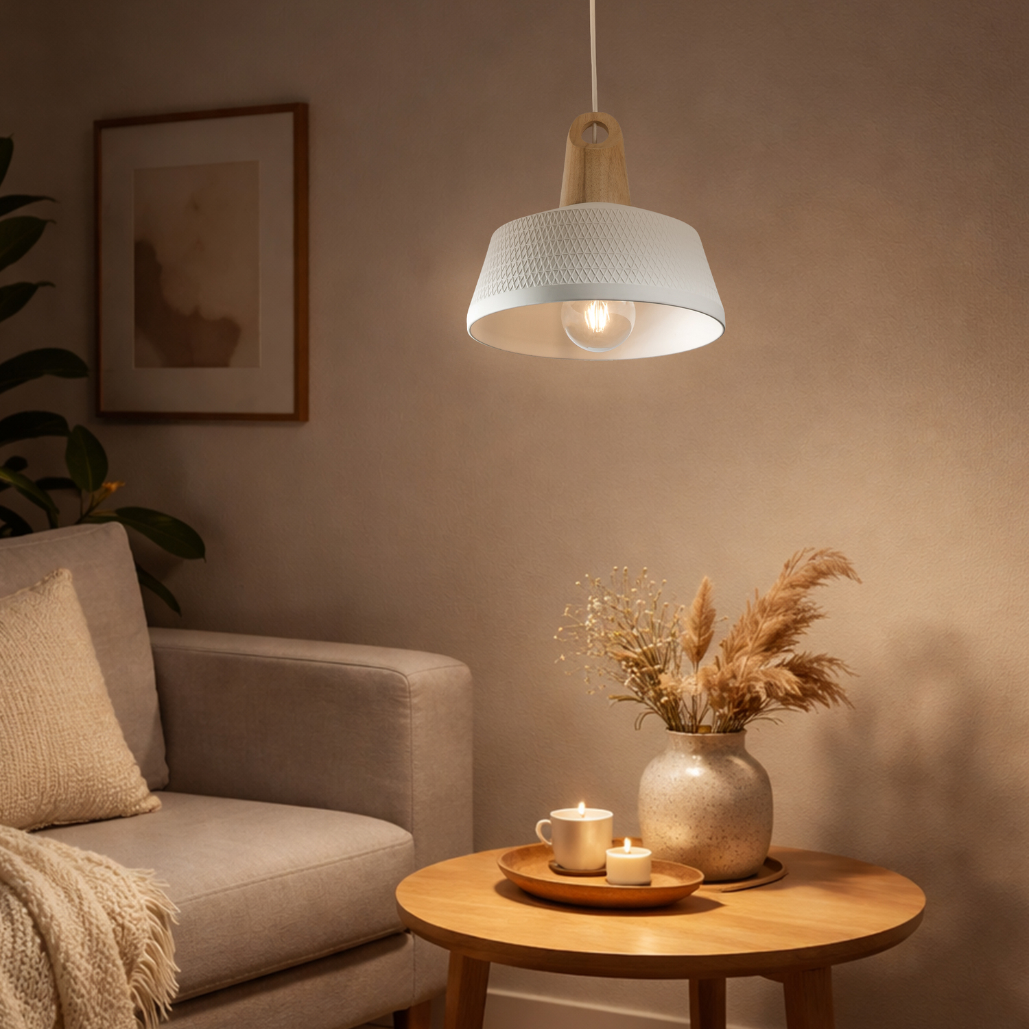 White Morrissey Pendant Light