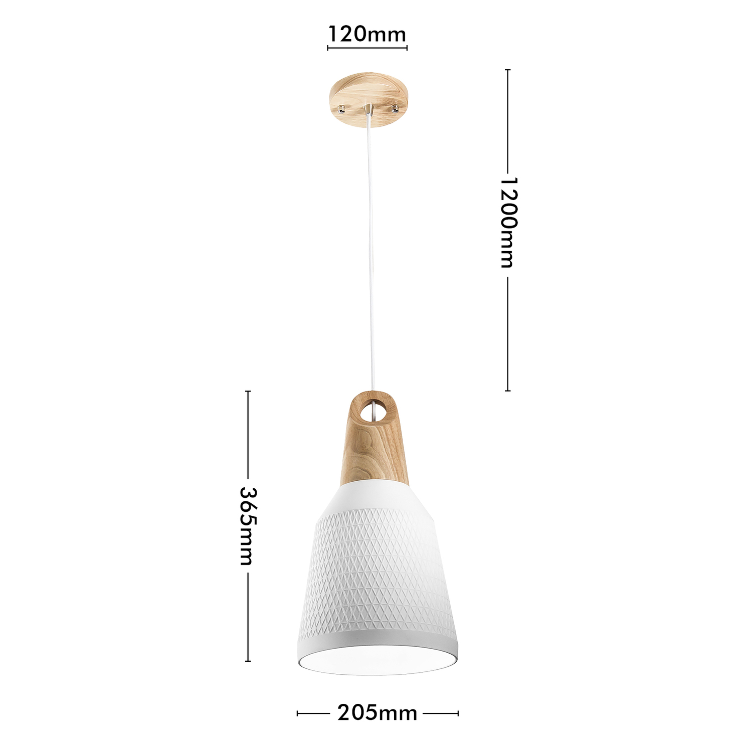 White Morrissey Pendant Light