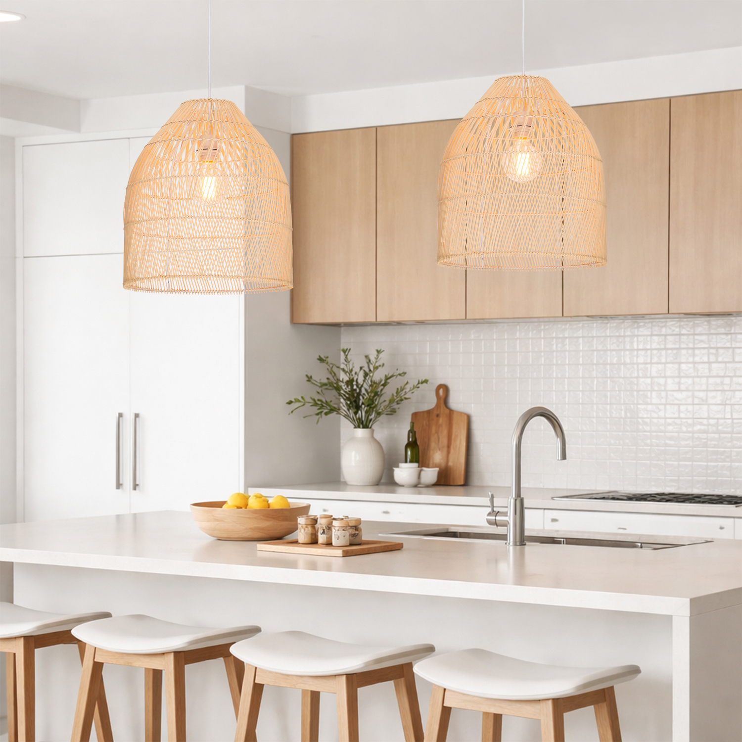 Lewis Rattan Pendant Light