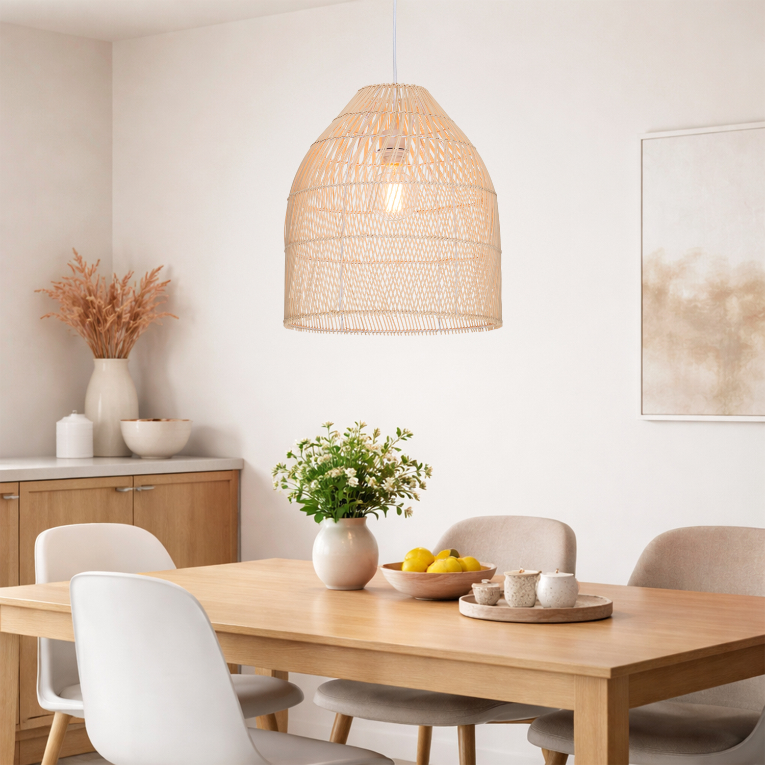 Lewis Rattan Pendant Light
