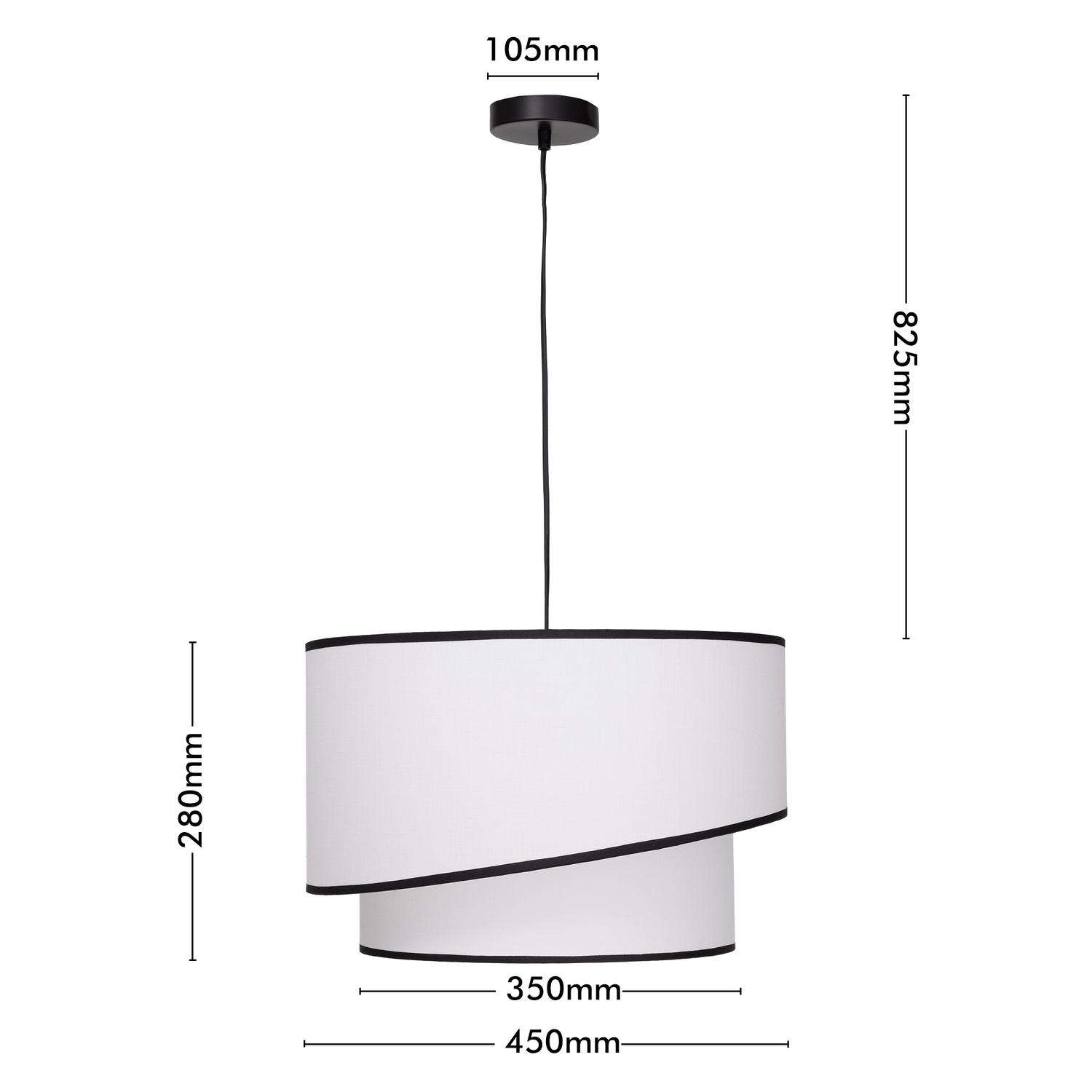Decatur White Pendant Light