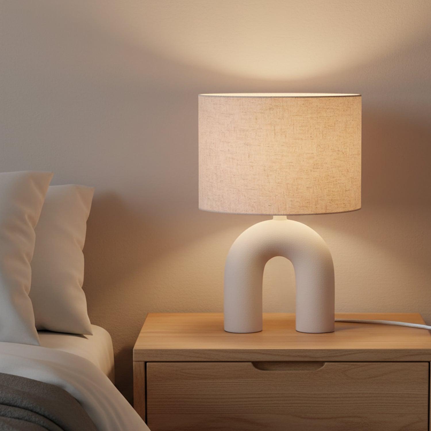 U-Shape Maestoso Ceramic Table Lamp