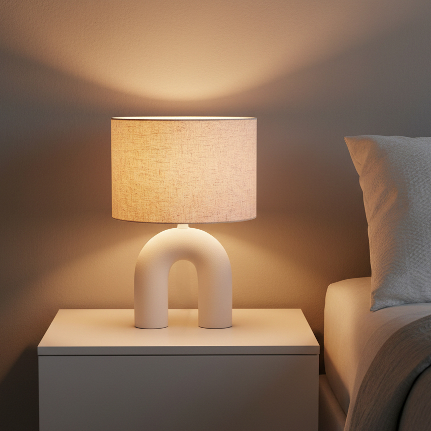 U-Shape Maestoso Ceramic Table Lamp