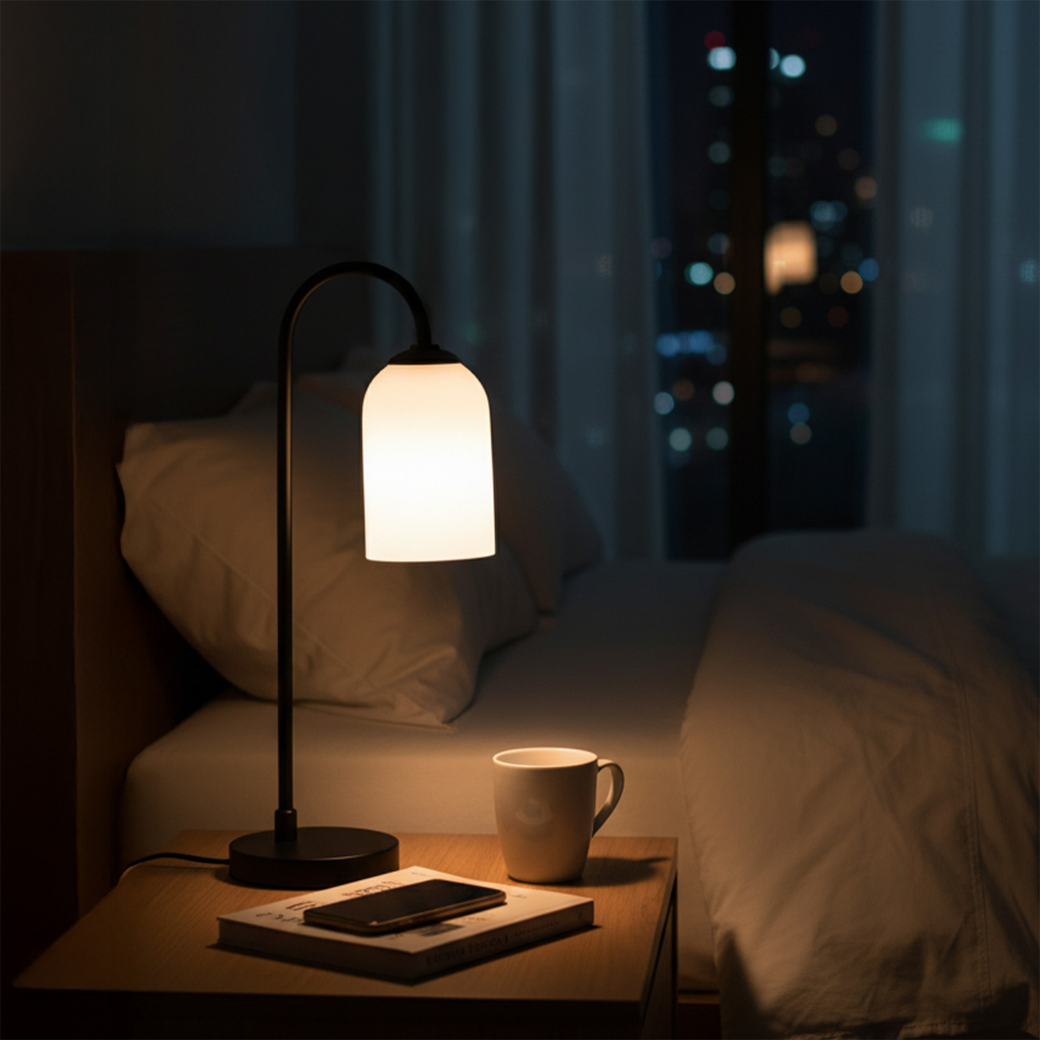 Stupendo Frost White Glass Table Lamp