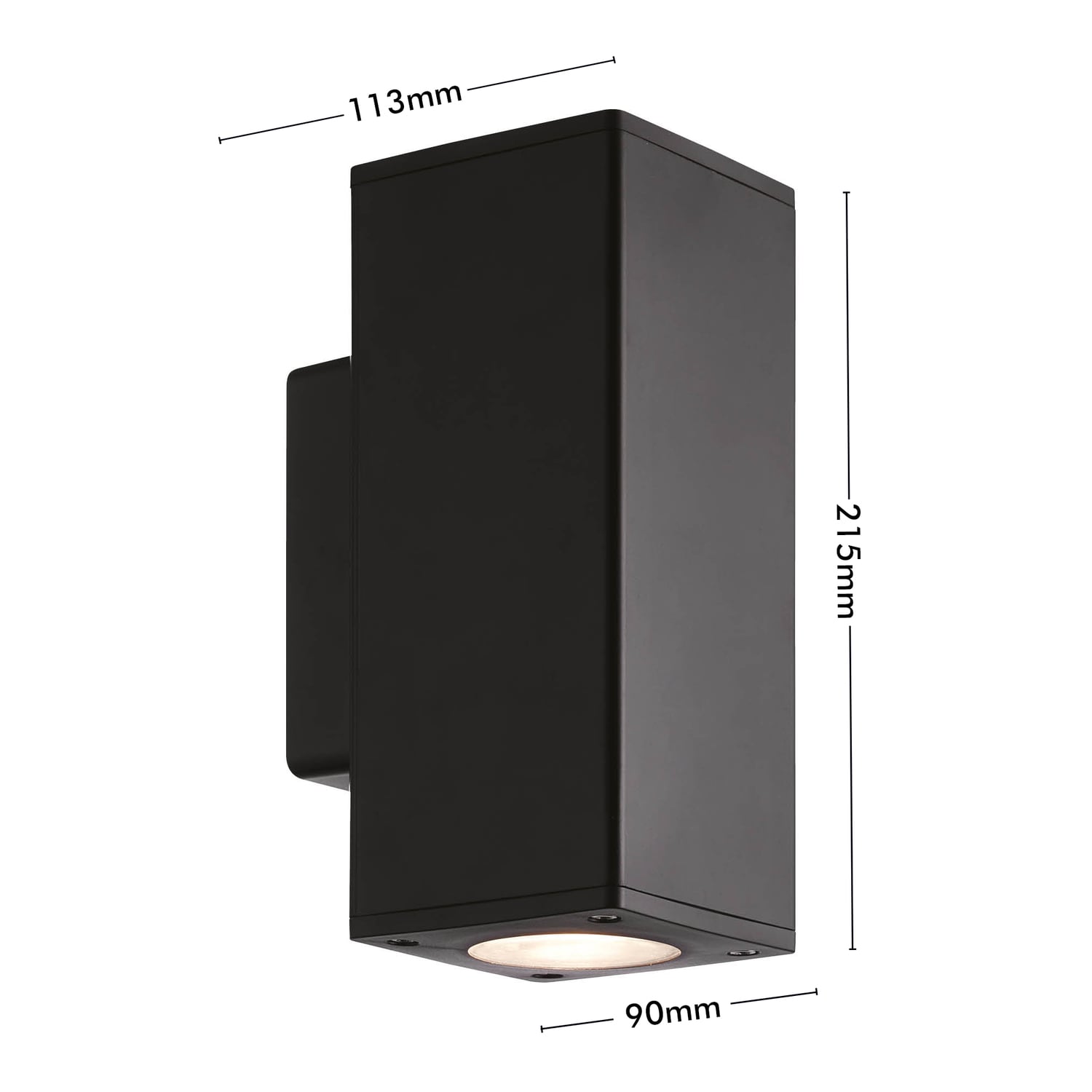 Piccolo II Square Up/Down Single Wall Light