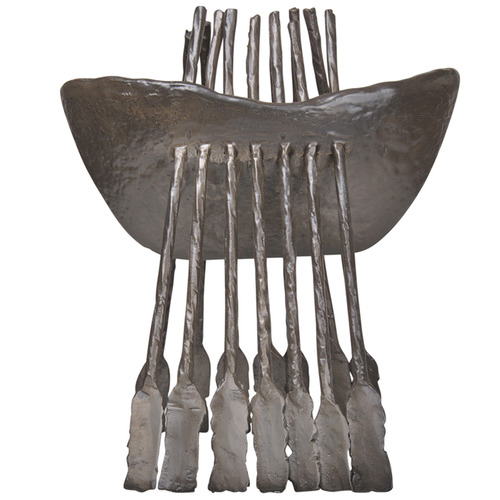 Metallic Longboat Aluminium Figurine