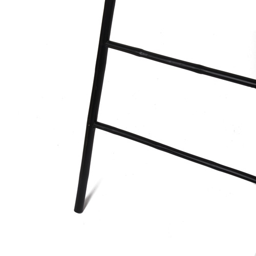SLH House Black Bamboo Splayed Ladder Shelf | Temple & Webster
