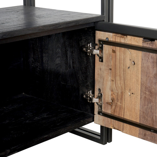 New Age Wood & Metal TV Unit Temple & Webster