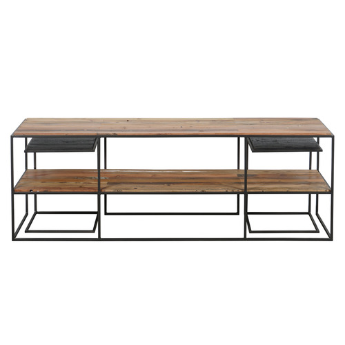 3 Piece Sublime Wooden TV Unit & Side Tables Set