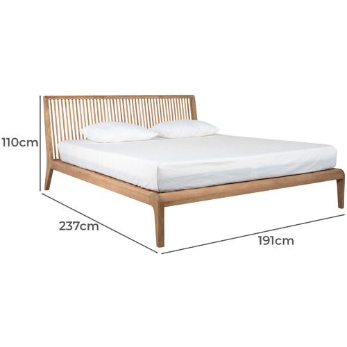 Jasmine Teak Wood Bed