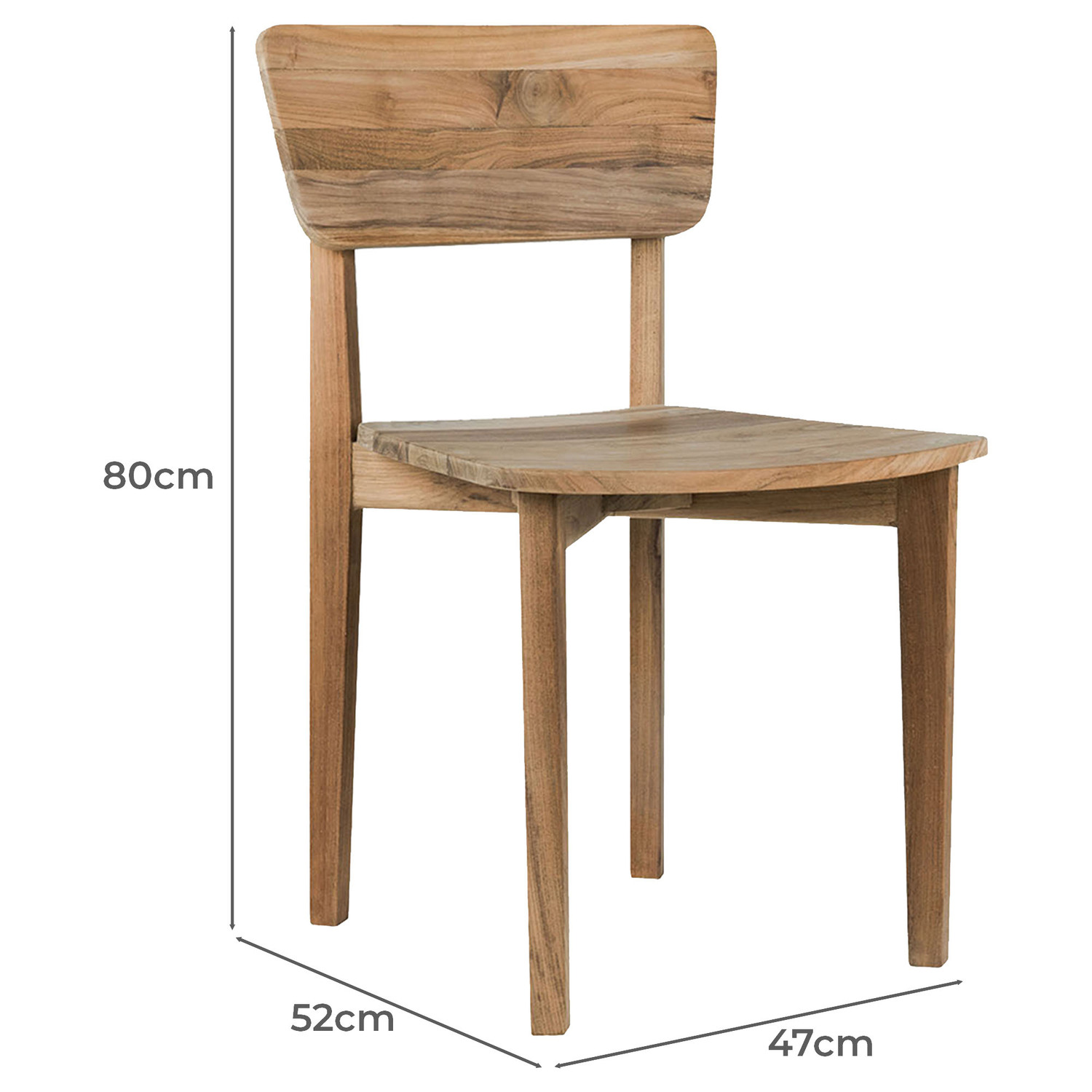 Sierra Teak Wood Dining Chairs Temple & ster