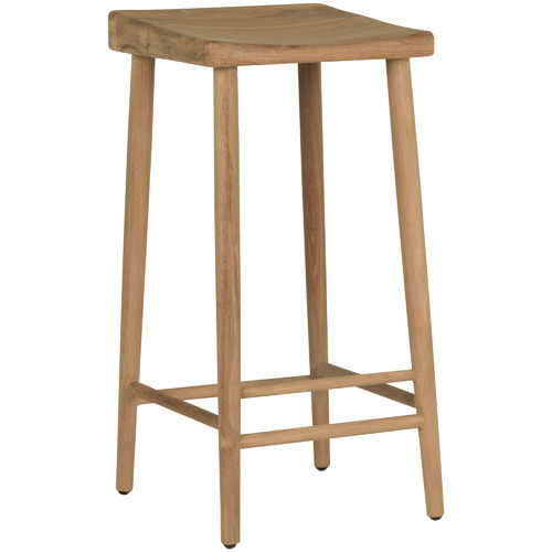 64cm Jasmine Teak Wood Counter Stool Temple & ster
