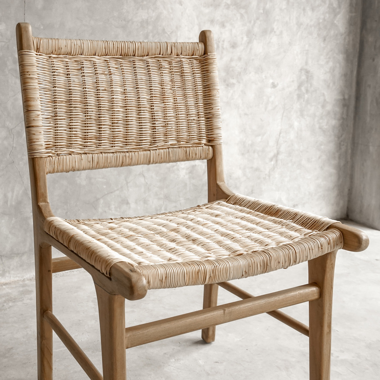 Dianna Teak Wood Dining Chair