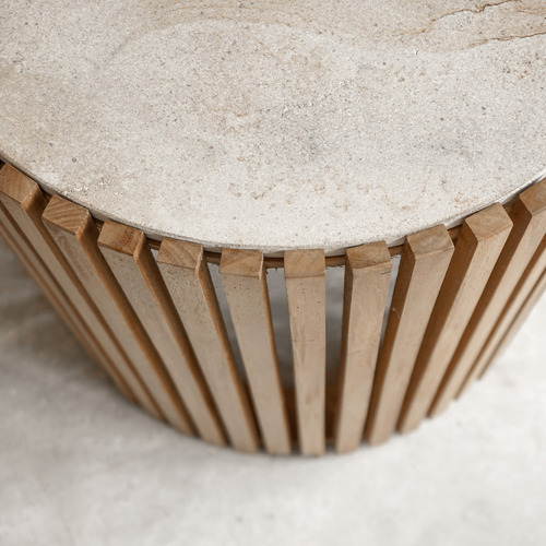 Bruce Teak Wood Side Table