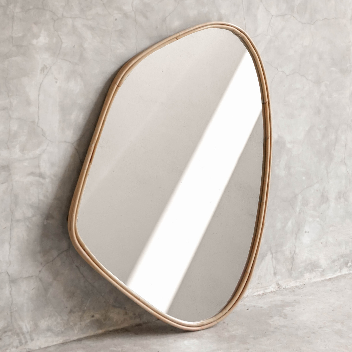Raguel Rattan Mirror