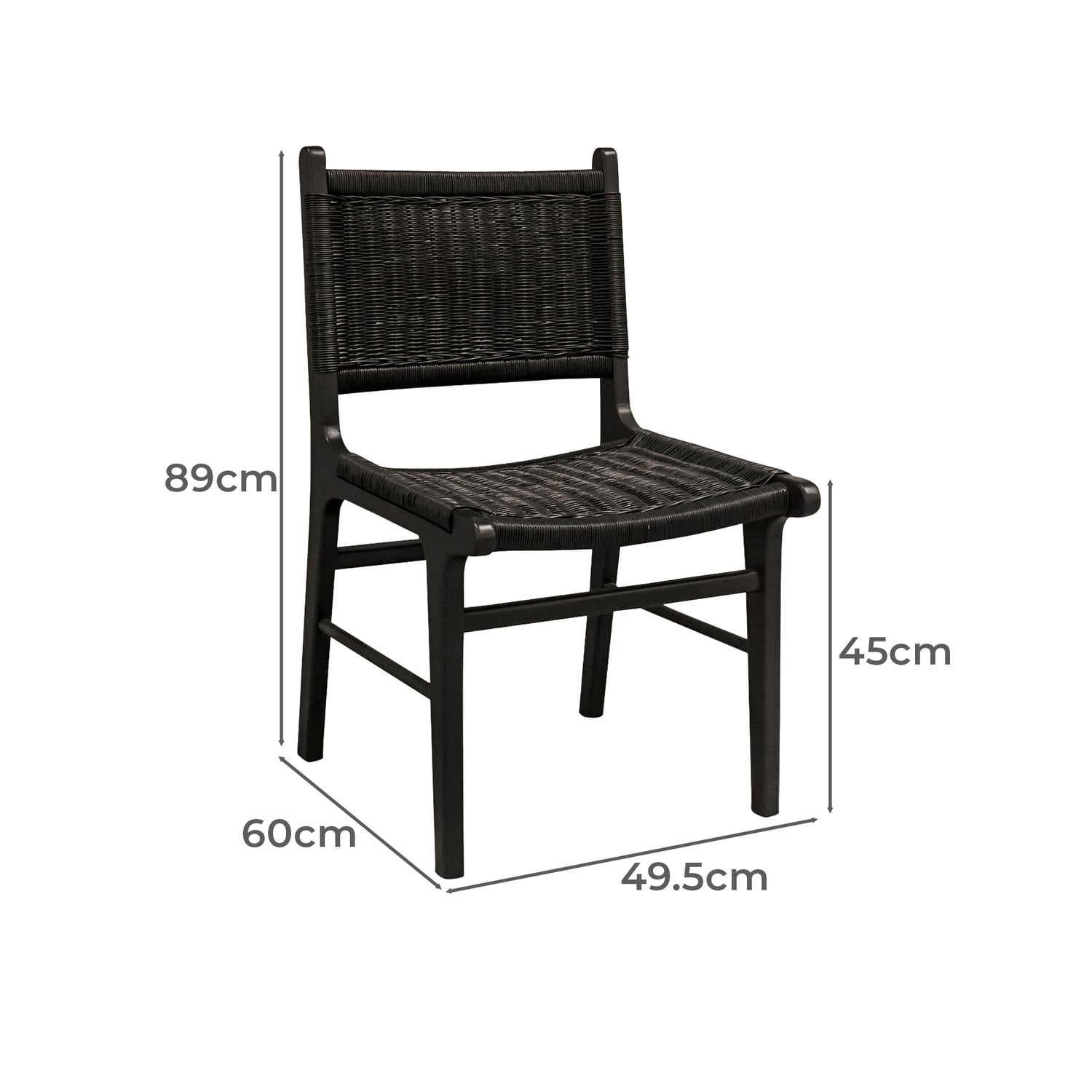 Dianna Teak Wood Dining Chair