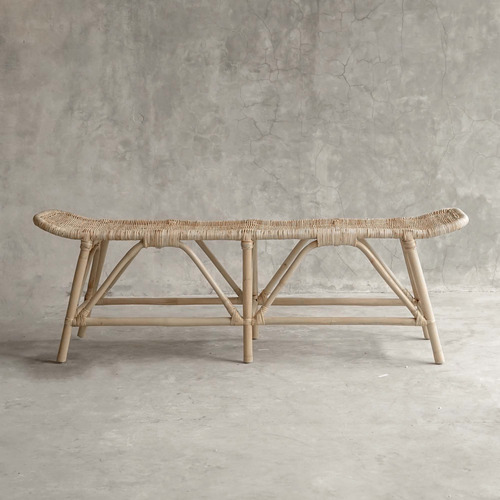 Cameron Rattan Ottoman Bench