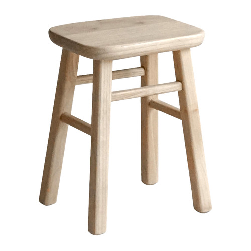 46cm Glenna Sungkai Wood Accent Stool
