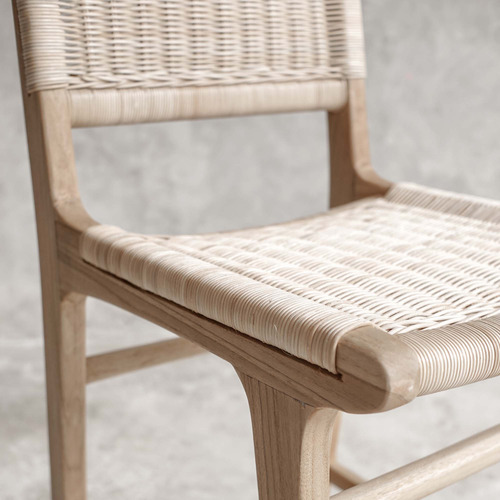 Terence Teak Wood Counter Stool