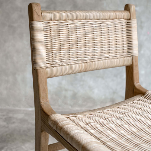 Terence Teak Wood Counter Stool