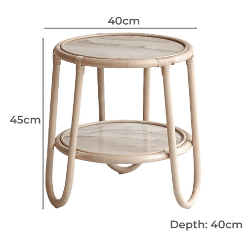 Lorraine Rattan Side Table
