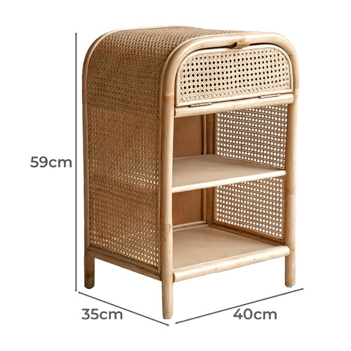 Chelsea Pine Wood Bedside Table