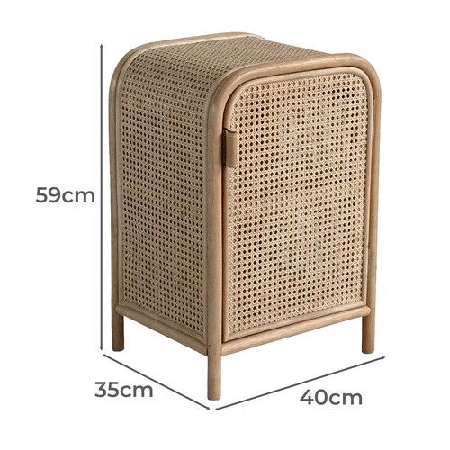 Cameron Pine Wood Bedside Table