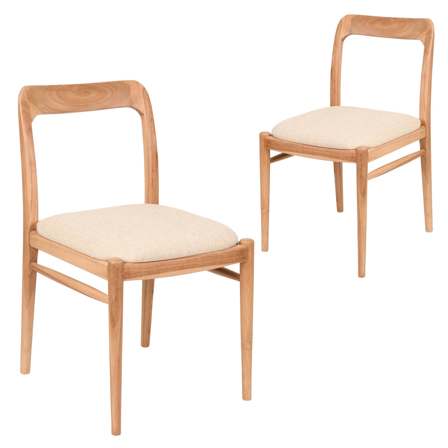 Ren Teak Wood Dining Chairs