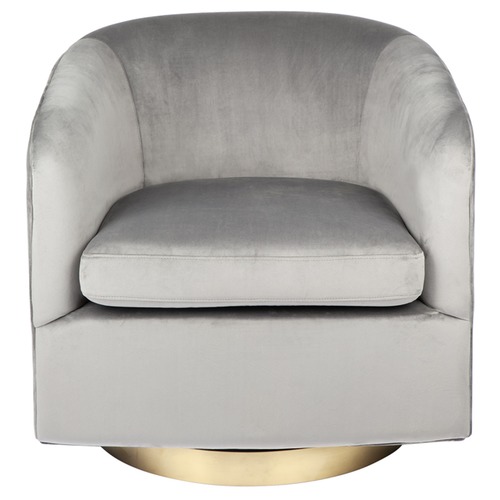 swivel chair crushed velvet