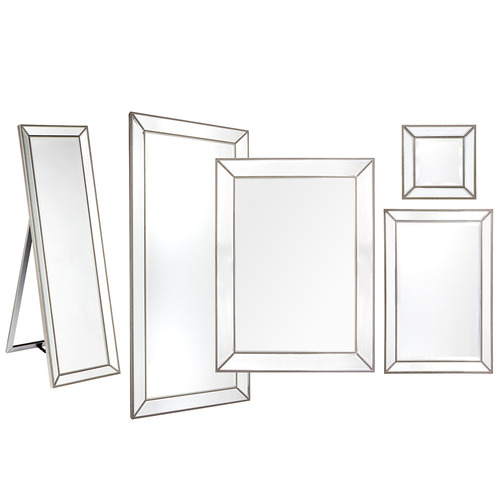 Rexington Home Zeta Cheval Beaded Floor Mirror Temple & ster