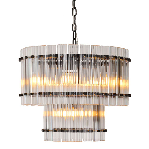 Rexington Home Lumos 2 Tier 9 Light Glass Pendant | Temple & Webster