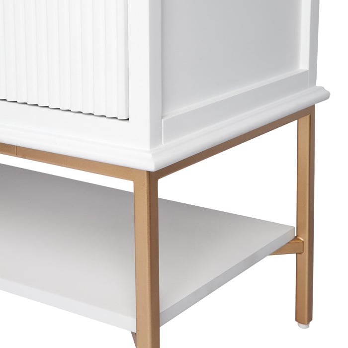 Black Andrea Bedside Table