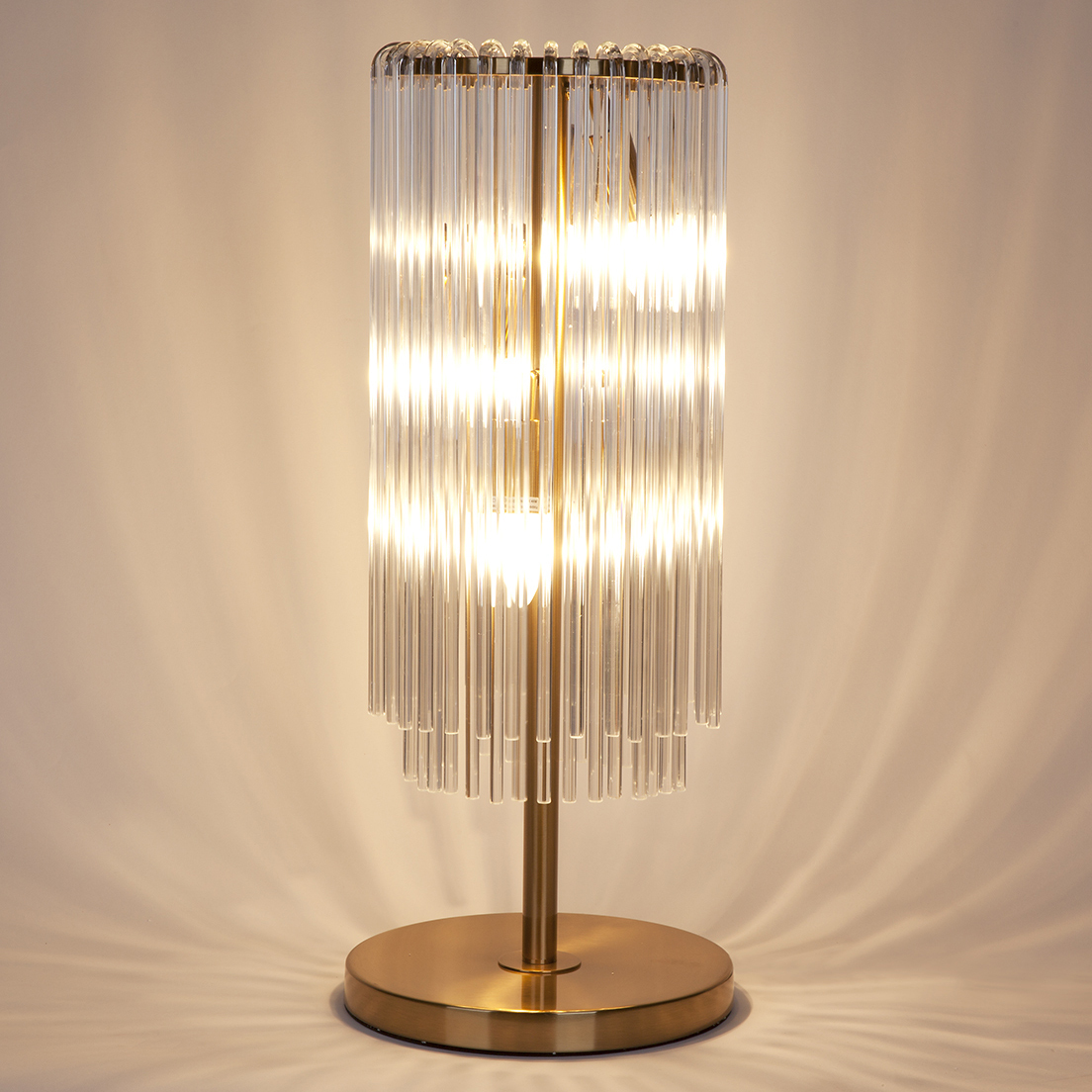 Davison Metal & Glass Table Lamp